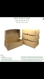 Dus Brownies 22x14 Laminasi 325 Gsm (Isi 20 Pcs-B.21K4)