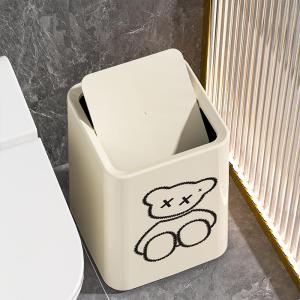 MEISITEKEKE | Creative Luxury Trash Can with Lid and Swing Top