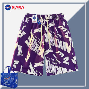 กางเกงขาสั้นชายผ้าไหมน้ำแข็ง NASA ทรงหลวม ทรงตรง แห้งเร็ว ฤดูร้อน 2025 กางเกงขายาวห้าส่วนสำหรับคู่รัก