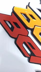 Emblem motor honda beat timbul stiker logo beat