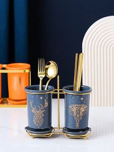 Rak Tempat Sendok Garpu Kitchen Cutlery Utensil Holder Spoon Storage Rack