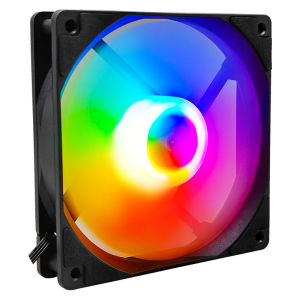 Quạt Máy Tính RGB Cầu Vồng 120mm Manmu Festival Promotion Hiệu Suất Làm Mát Cao Dành Cho Case PC Chơi Game Sử Dụng Bạc Đạn Lỏng 12V 9 Cánh