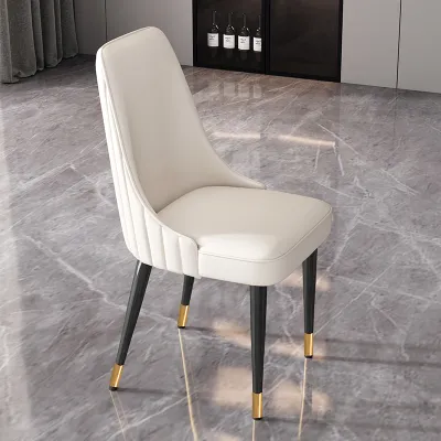 Luxurious Modern Minimalist Leather Dining Chair