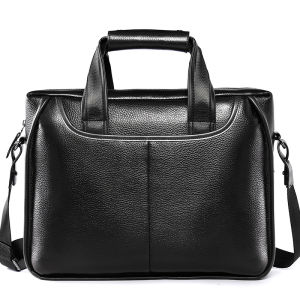 BOLIAO | New Business Laptop Bag Handbag Crossbody Bag Large Capacity Horizontal Leather for Men
