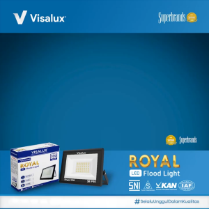 Visalux Lampu Sorot LED Flood Light Royal 300W - Lampu Tembak Cahaya Putih / Kuning (RYL-VFL55300)