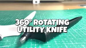 Digiprints PH - 360 Degrees Rotating Utility Knife Replaceable Blade DIY Art Cutting Tool Craft Cutting Knife