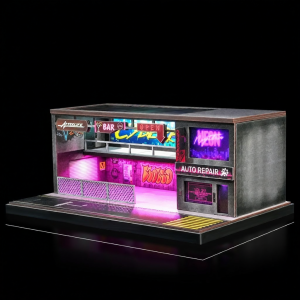 Collectors Cyberpunk Style Illuminated Car Model Storage Display Box