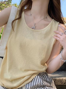 Áo Ba Lỗ Không Tay Phong Cách Hàn Quốc Đơn Giản Gợi Cảm Mát Mẻ Thời Trang Cổ Chữ V Áo Lót Cotton 100% Mùa Hè 2025