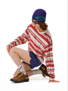FPA | Color-block Striped Sporty Round-neck T-shirt