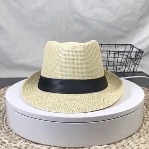 HT085 - TOPI FEDORA PRIA JERAMI DEWASA POLOS PREMIUM IMPORT