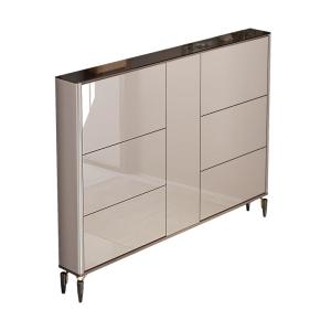 YANGYING | Ultra Thin Lockable Flip Lid Shoe Cabinet 17cm