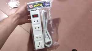 Ổ điện D42  - 4 lỗ 1 công tắc ( dài 3M )