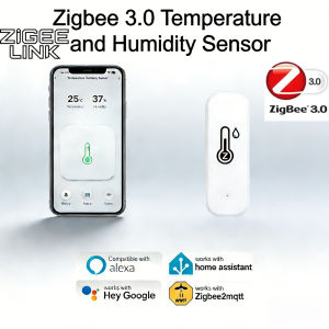 Zigbee 3.0 Temperature Humidity Sensor Thermometer Hygrometer APP Remote Alarm for Tuya Zigbee2mqtt Alexa Google Assistant Alice