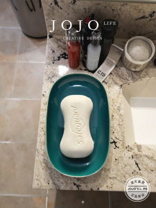 Gold Plated Ceramic Soap Dish Hotel Bathroom Soap Box D.confused INS Style Nordic Pure Color for Everyone Non Handmade