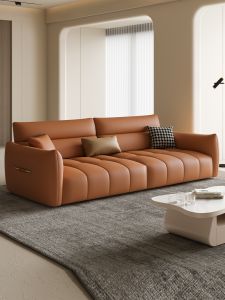 KLESK | Elegant Simple Design Living Room Sofa High Back Lumbar Support Piano Key Element