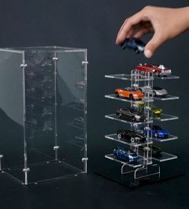 Rak Display Hotwheels Tingkat Rangkai Sendiri Model Baut Skala 1:64