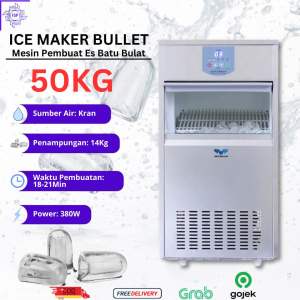 Ice Tube Maker IM-50 Bullet Ice Machine 50kg/24jam Mesin Es Batu Bulat