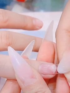 100pcs Ultra Thin Traceless Fake Nails Flexible False Nail Tips Full Half Cover Acrylic Set Transparent Clear Matte