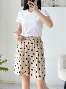 ฤดูร้อน ผ้าฝ้าย ผ้าไหม หลวม Fit Short กางเกง ผู้หญิง สบาย ลำลอง ขากว้างห้าจุดบางบ้าน กางเกง ประดิษฐ์ ผ้าฝ้าย
