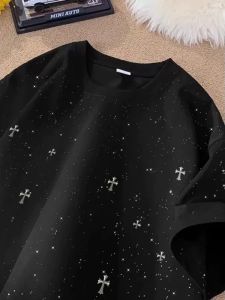 SUOSHE | Oversized Cotton American Street Style Print T-Shirt