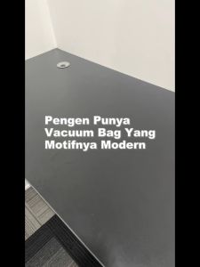 U-Living Plastik Vacuum Bag Baju Motif Life Kantong Pakaian Travel Anti-air Dipakai Berulang