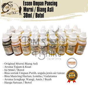 Essen Umpan Pancing Murni Biang Kental (10ml/30ml) Amis/Wangi Murah - Toms Fishing