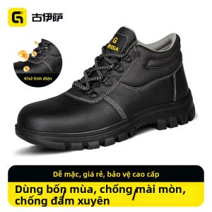 GUYISA | Giày Chống Tĩnh Điện Cho Nhân Viên Trạm Xăng Dầu PetroChina Nam Nữ Đế Dày Bền