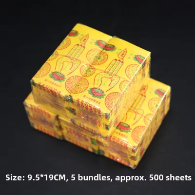 Ancestral Worship Burning Offering Lotus Flower Colorful Buddha Hand Paper