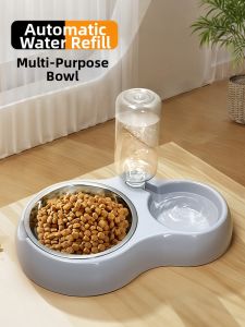 VOA | Anti-Tip Pet Food & Water Bowl Set