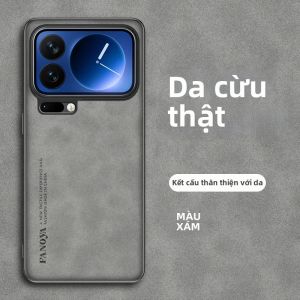 Ốp Điện Thoại Da PU Cao Cấp Cho Xiaomi 18 Pro Max Cảm Giác Như Da Cừu Bảo Vệ Mặt Lưng Chống Xước Nhẹ Không Trơn Trượt