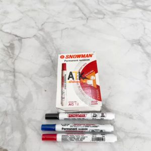 Spidol Snowman AG12 Permanent Marker: Solusi Tahan Lama untuk Kantor
