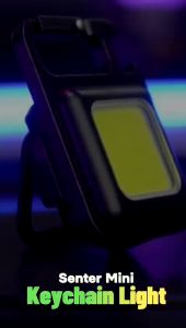 Senter Mini Keychain Rechargeable LED Light & Gantungan Kunci Pembuka Botol