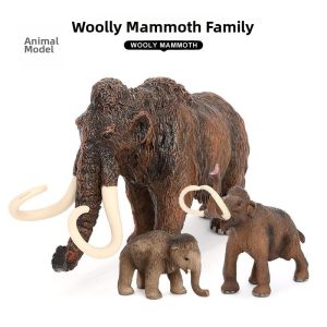 Prehistoric Animal Replica Woolly Mammoth Static Ornament Set