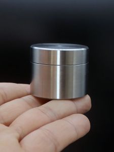 Stainless Steel Simple Storage Box Storage Tank Portable Portable Waterproof Sealed Pill Box Moisture-Proof Tea Box Metal Medicine Bottle