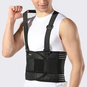 Đai Lưng Hỗ Trợ Điều Chỉnh Được Dùng Được Cho Cả Nam Và Nữ Có Dây Đeo Vai Tháo Rời Dành Cho Công Việc Nặng Nhọc Màu Đen Size M/L/XL/XXL Chất Liệu Mềm Mại Dành Cho Nam & Nữ