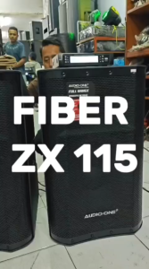 Speaker Fullrange Type Fiber ZX 115 Monitor 15 Inch AUDIO ONE USB Bluetooth Sound System original GA