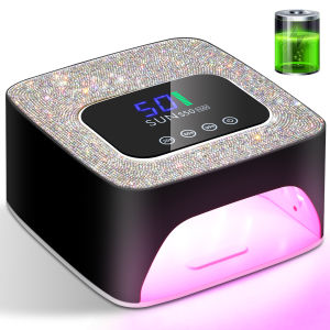 SUN S50 UV LED Nail Dryer Rechargeable 57 LED Lamp Beads Nail Lamp Professional Curing of All Gel Nail Polish Curing Lamp Tools