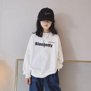 Girl Long Sleeves T-Shirt Autumn Clothing 2024 New Arrival Small Girls and Teen Girls Sweatshirt Fleece-lined Thickened Winter Kids Girl Tops