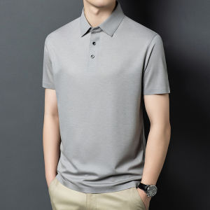 J&FO | Invisible Short Sleeve Plain Casual Thin Breathable Polo Shirt