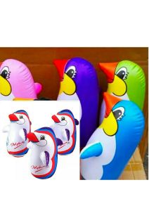 1 lusin balon tinju penguin dan dolphin (isi pasir) tinggi 22 cm