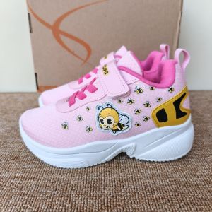 Sepatu Ando Bee velcro perekat merah muda merah jambu pink fuchsia