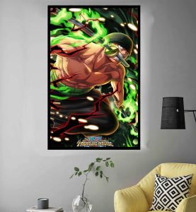 Tranh led điểm lightbox tráng gương treo tường để bàn khổ 20x30cm in theo yêu cầu nhân vật anime manga game one piece