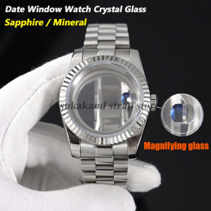 Sapphire Mineral Glass Magnifier Tool Calendar Convex Lens for Date Window High Transparency Watch Crystal Glass Multiple Sizes