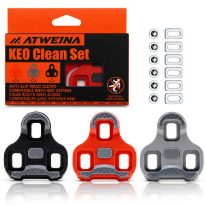 CNC | Road Bike Pedal Cleats for LOOK KEO Classic Blade Self-Locking Cycling Shoe Cleat Adapter 0°/4.5°/9° Float Angle