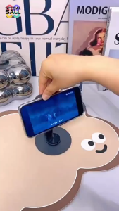 360-Degree Rotatable Adjustable and Foldable Desktop Phone Stand Durable Aluminum Alloy Material Suitable for Holding Phones To Watch TV Dramas and Live Streaming