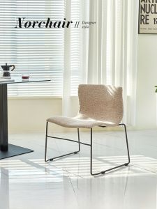 Norchaire ที่นั่งทานอาหารแบบยูนิคอร์นแบบเรียบง่ายสไตล์ยูโรเปียนสำหรับบ้านและโรงแรม อุปกรณ์ตกแต่งห้องนอน