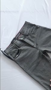 Celana Cutbray Jeans ORLEN DENIM Premium Soft 12oz Stretch Panjang Pria Dewasa - Abu Tebal Melar Retro