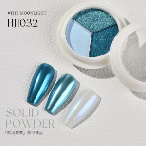 Kellykessa/KellyKessa Three-Color Solid Powder Magic Mirror Effect Powder for Nail Beauty Shop Mermaid Pink Laser Powder