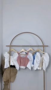 AJWShop HE Crop Top Korea Lengan Pendek Import Kekinian | Crop Top Wanita Import Premium | Crop Top Lengan Pendek Korean Style Terbaru | Atasan Crop Wanita Lengan Pendek Import Kekinian | Baju Crop Top Wanita Lengan Pendek | Kaos Crop Top Wanita Import