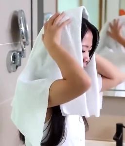 Khăn tắm nén Hàn Quốc du lịch thiết kế bo tròn đa năng tiện lợi kích thước 70 x 140cm